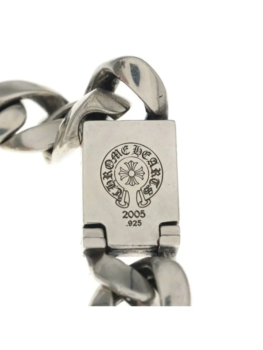 Chrome Hearts Clsc BS Flange Box ID Bracelet Silver